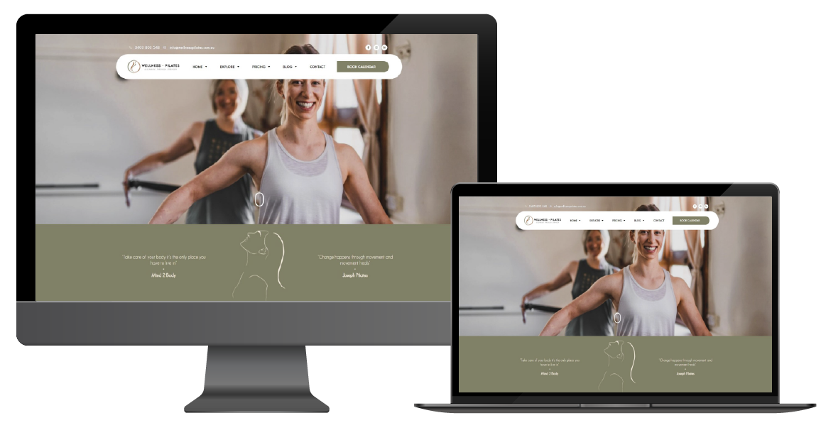 Wellness Pilates Responsive Website